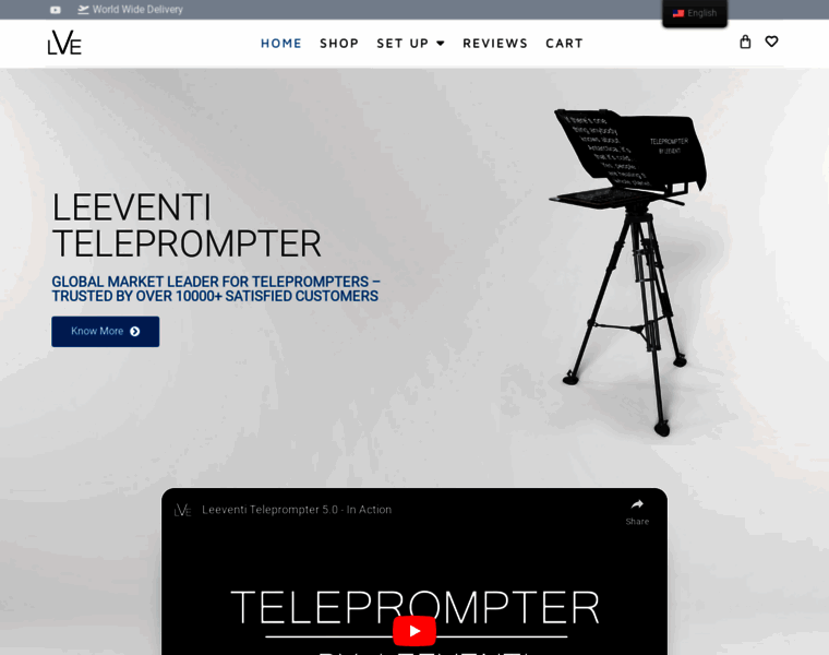 Leeventi-teleprompter.com thumbnail