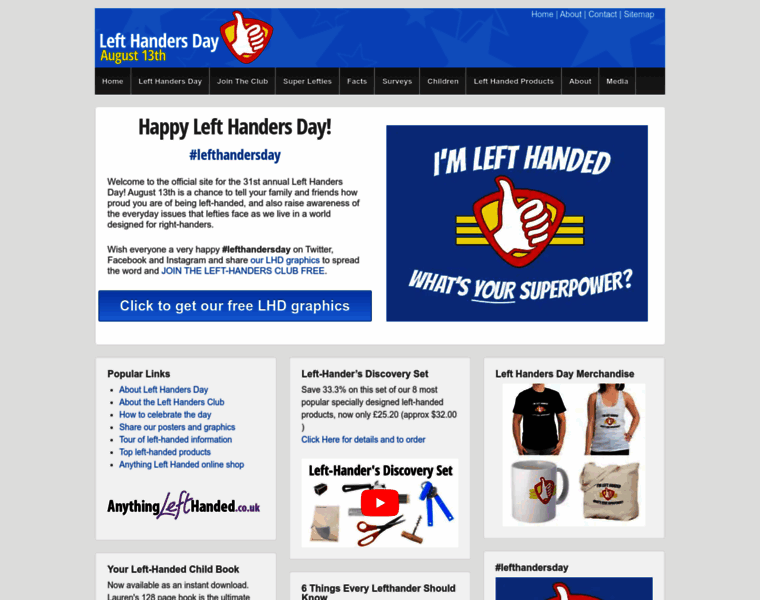 Lefthandersday.com thumbnail