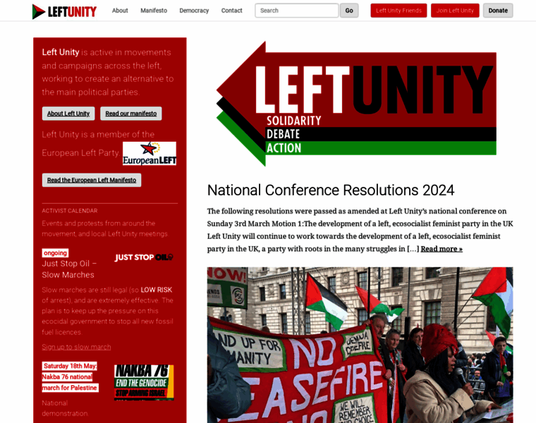 Leftunity.org thumbnail