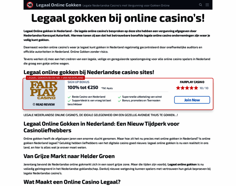Legaalonlinegokken.nl thumbnail