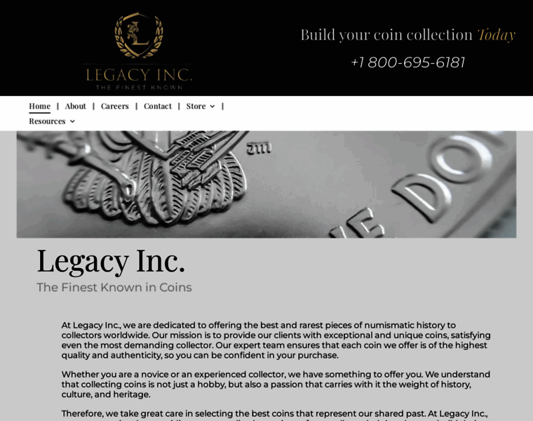 Legacy-coins.com thumbnail