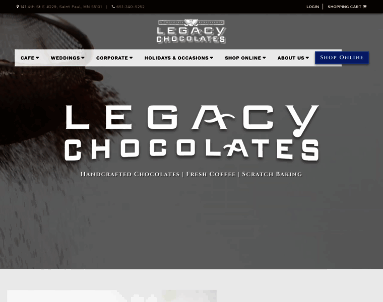 Legacychocolates.com thumbnail