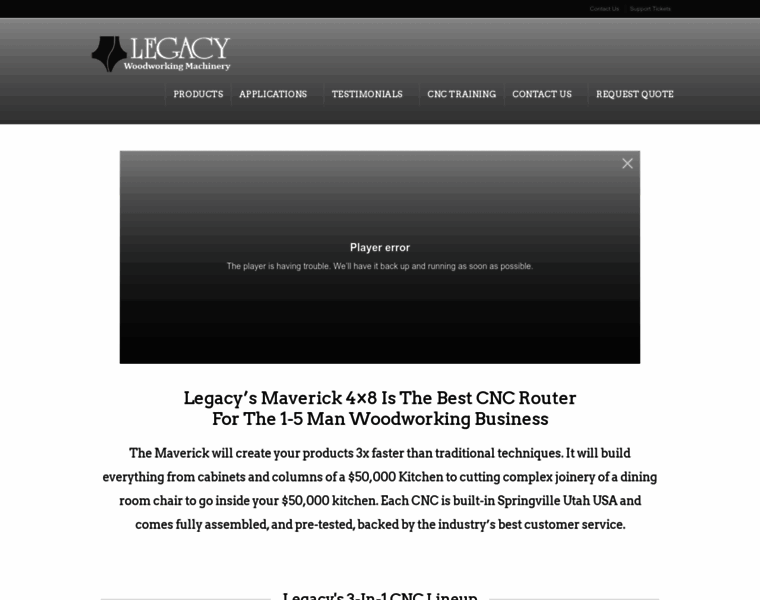 Legacycncwoodworking.com thumbnail