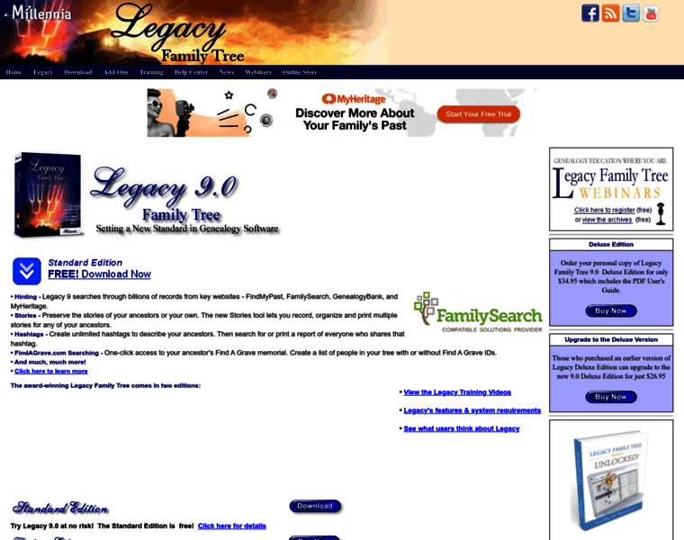 Legacyfamilytree.com thumbnail