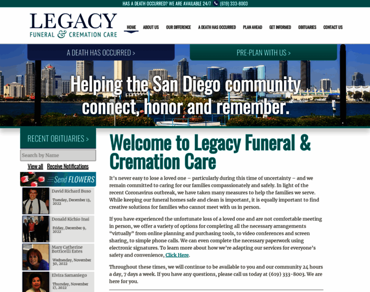 Legacyfuneralcare.com thumbnail