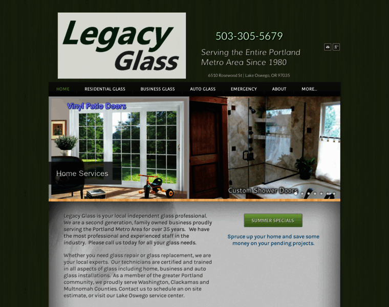 Legacyglassnw.com thumbnail