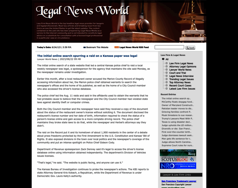 Legal-news-world.com thumbnail