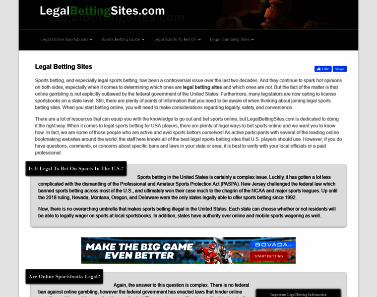 Legalbettingsites.com thumbnail