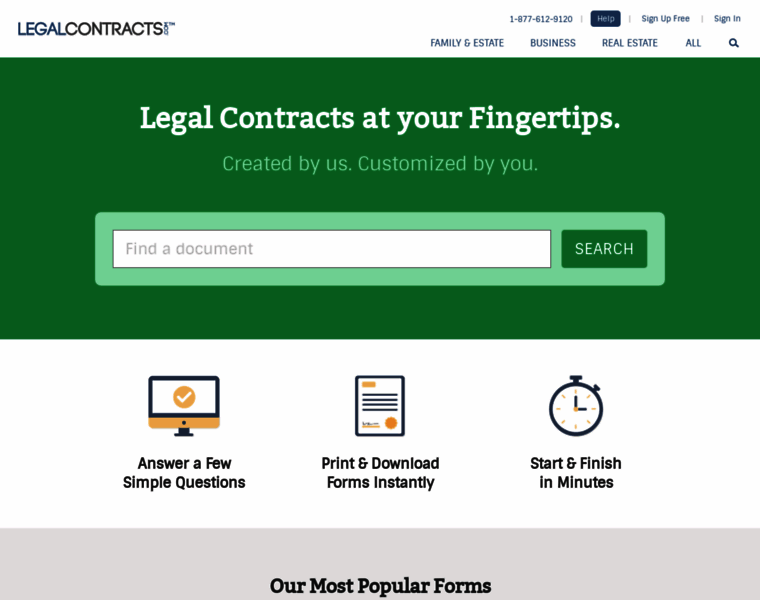 Legalcontract.com thumbnail