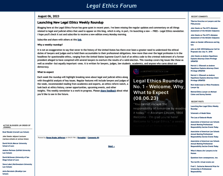 Legalethicsforum.com thumbnail