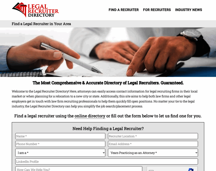 Legalrecruiterdirectory.org thumbnail