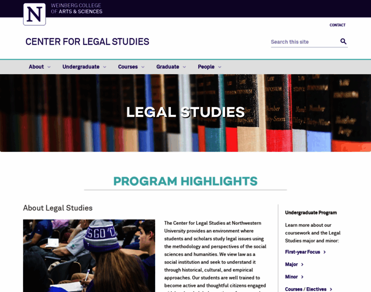 Legalstudies.northwestern.edu thumbnail