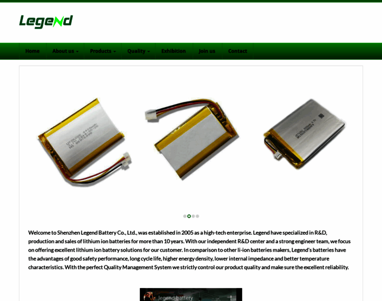 Legend-battery.com thumbnail
