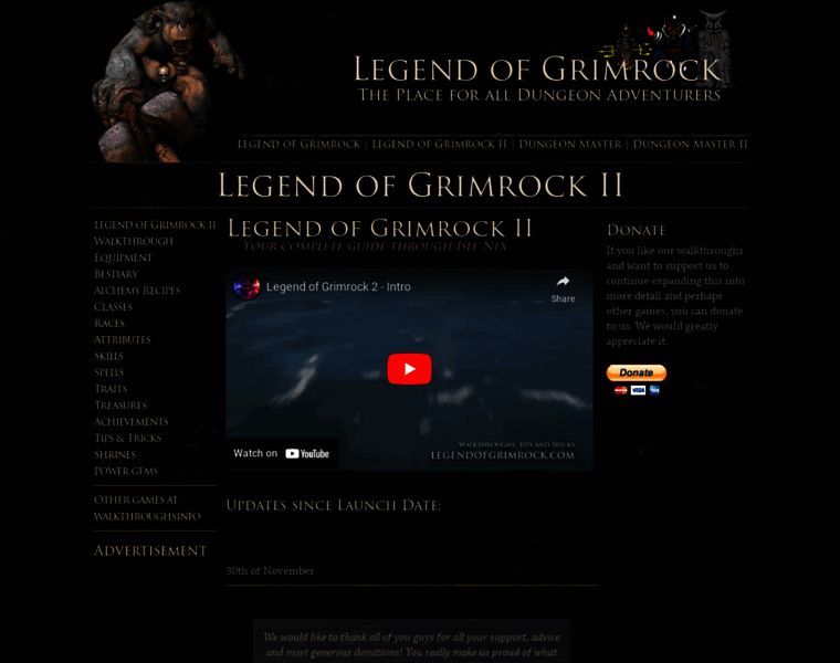 Legendofgrimrock.com thumbnail