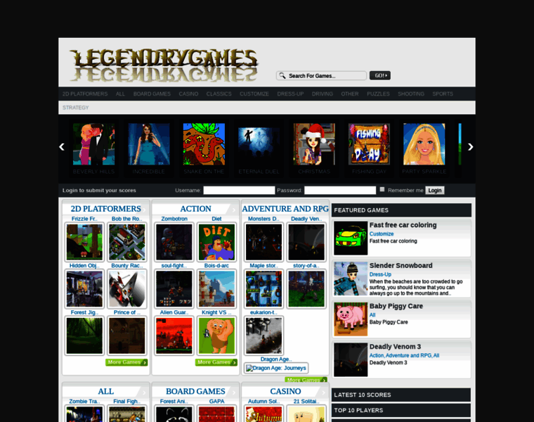 Legendrygames.com thumbnail