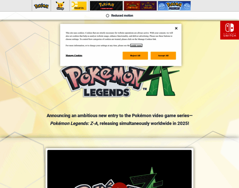 Legends.pokemon.com thumbnail