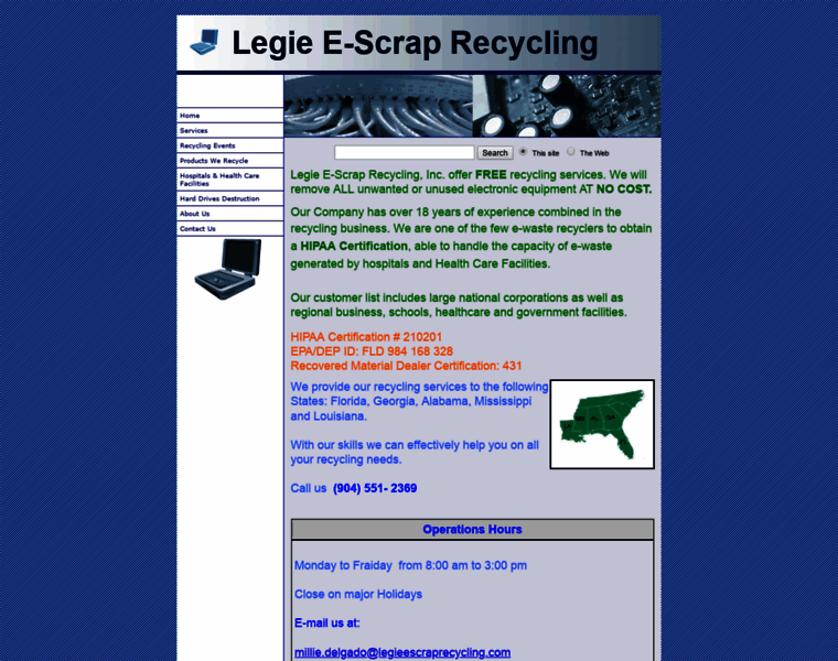 Legieescraprecycling.com thumbnail