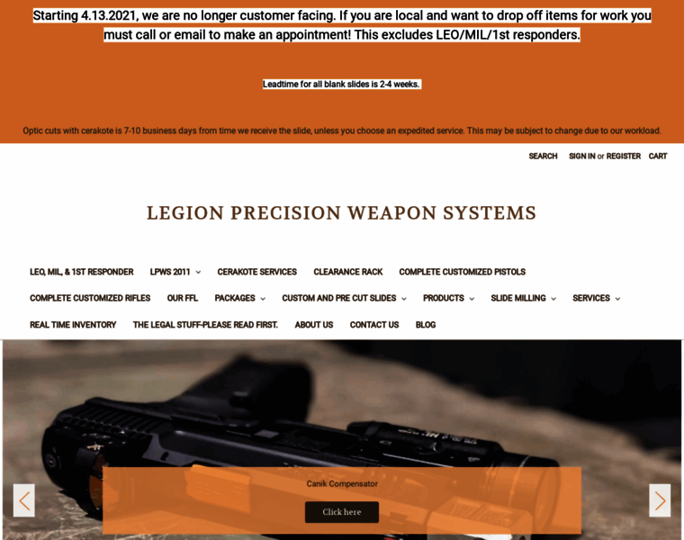 Legion-precision.com thumbnail