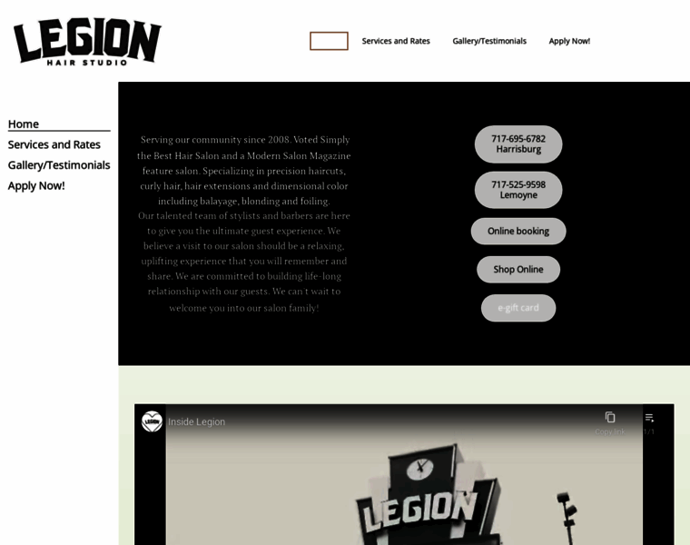 Legionhairstudio.com thumbnail