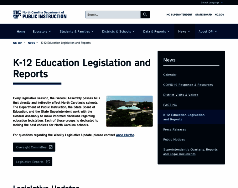 Legislative.ncpublicschools.gov thumbnail