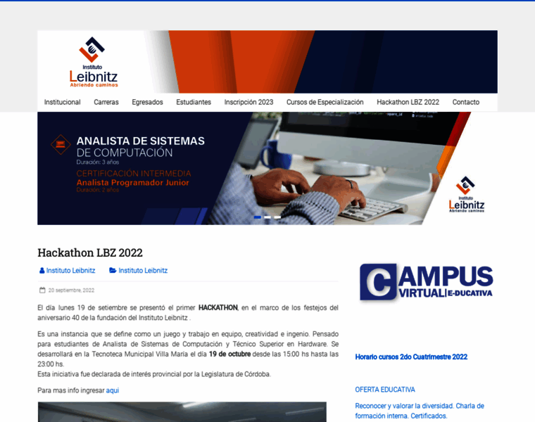 Leibnitz.edu.ar thumbnail