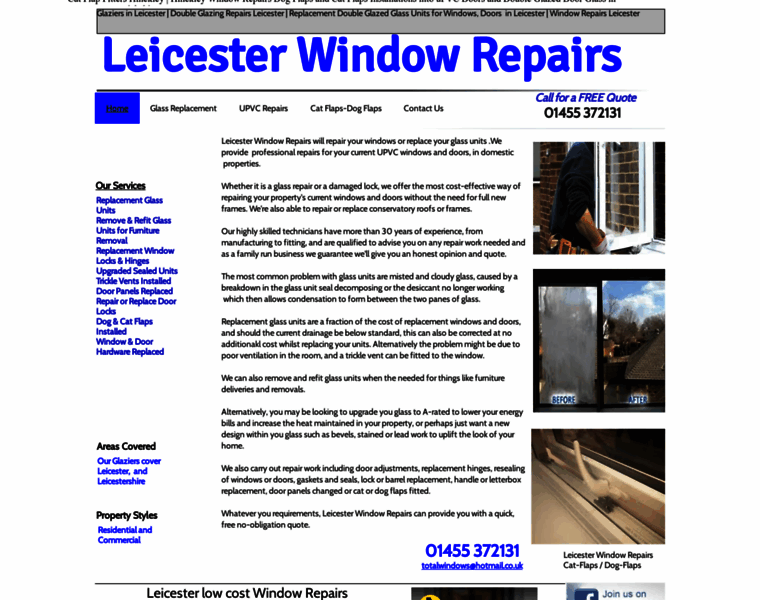 Leicesterwindowrepairs.co.uk thumbnail