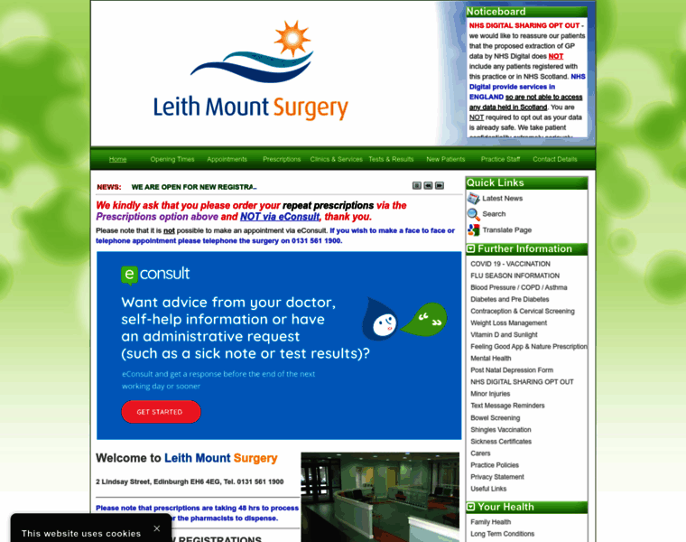 Leithmountsurgery.co.uk thumbnail