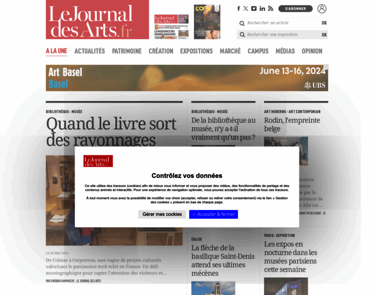 Lejournaldesarts.fr thumbnail