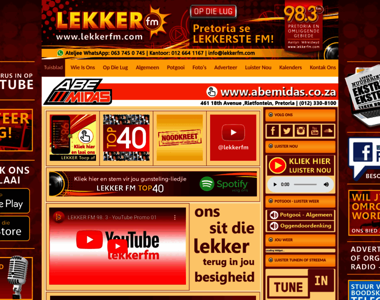 Lekkerfm.com thumbnail