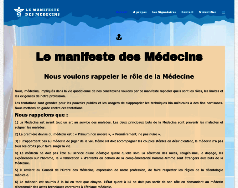 Lemanifestedesmedecins.fr thumbnail