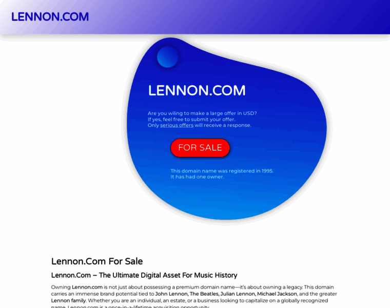 Lennon.com thumbnail Lennon.com thumbnail