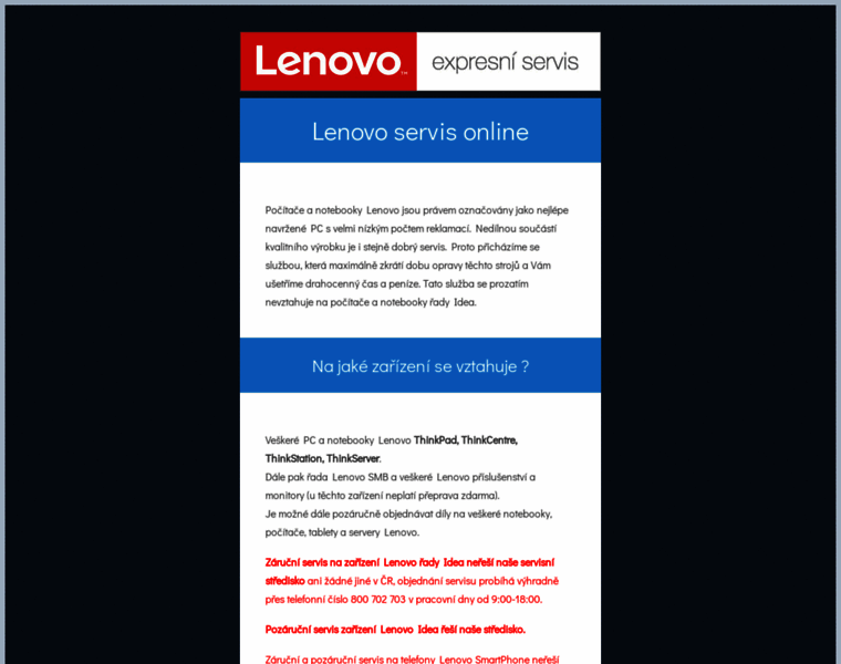 Lenovo-servis.cz thumbnail