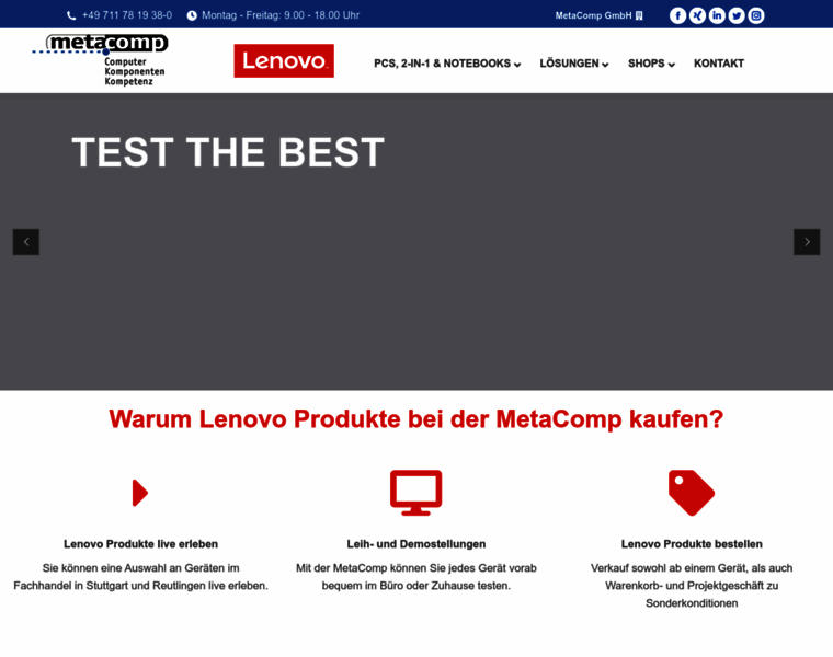 Lenovo.metacomp.de thumbnail