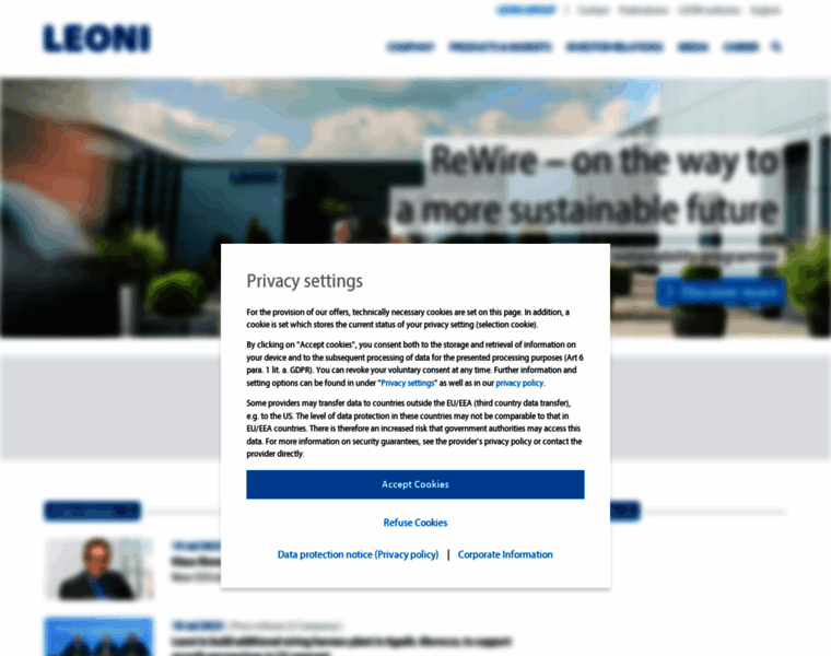 Leoni-telecom.com thumbnail