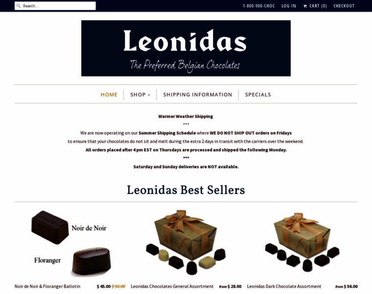 Leonidas-chocolate.com thumbnail