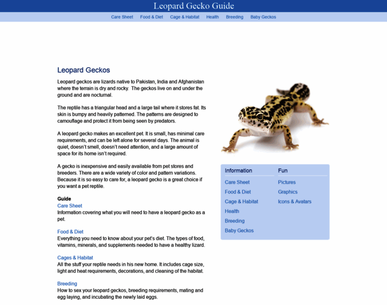 Leopardgeckoguide.com thumbnail