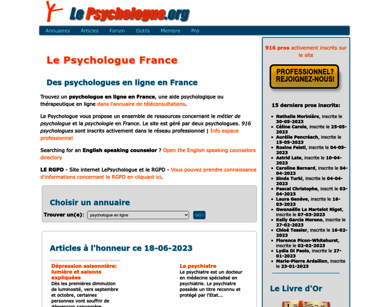 Lepsychologue.org thumbnail