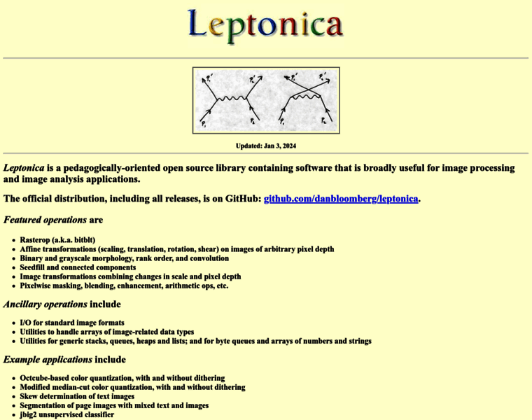 Leptonica.com thumbnail