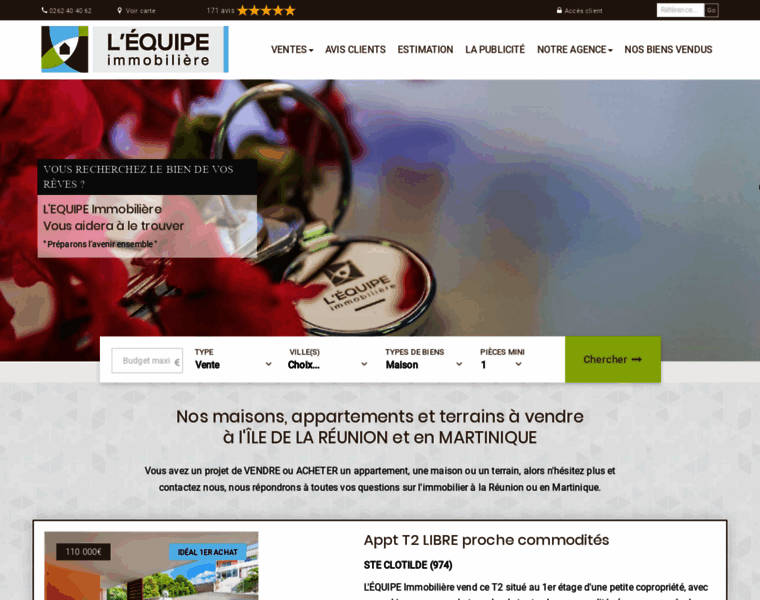 Lequipe-immobiliere-reunion.com thumbnail