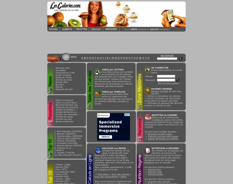 Les-calories.com thumbnail