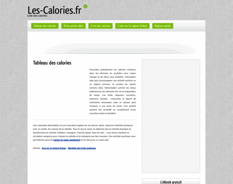 Les-calories.fr thumbnail