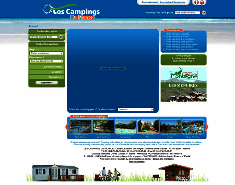 Lescampingsdefrance.com thumbnail