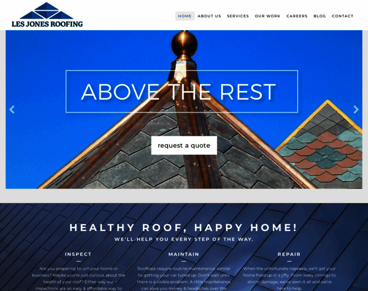 Lesjonesroofing.com thumbnail