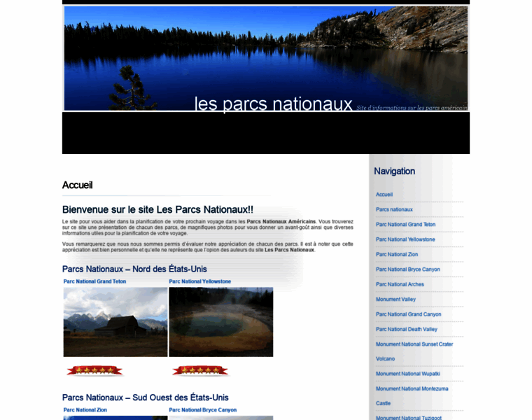 Lesparcsnationaux.com thumbnail
