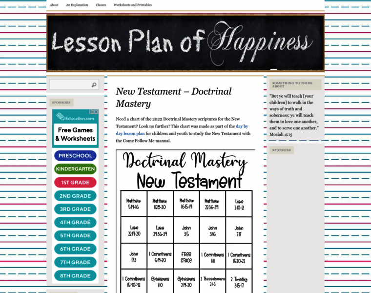 Lessonplanofhappiness.com thumbnail