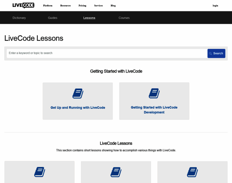 Lessons.livecode.com thumbnail