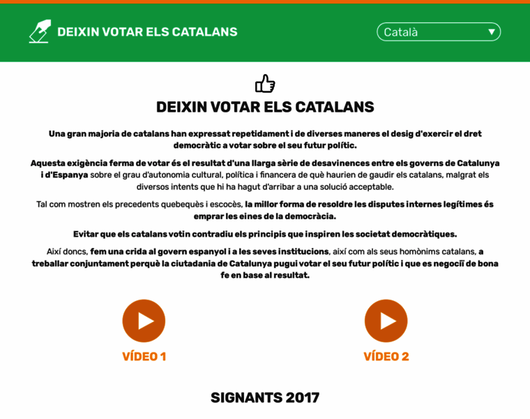 Letcatalansvote.org thumbnail