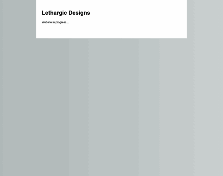 Lethargicdesigns.com thumbnail
