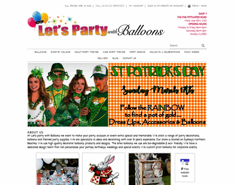 Letspartywithballoons.com.au thumbnail