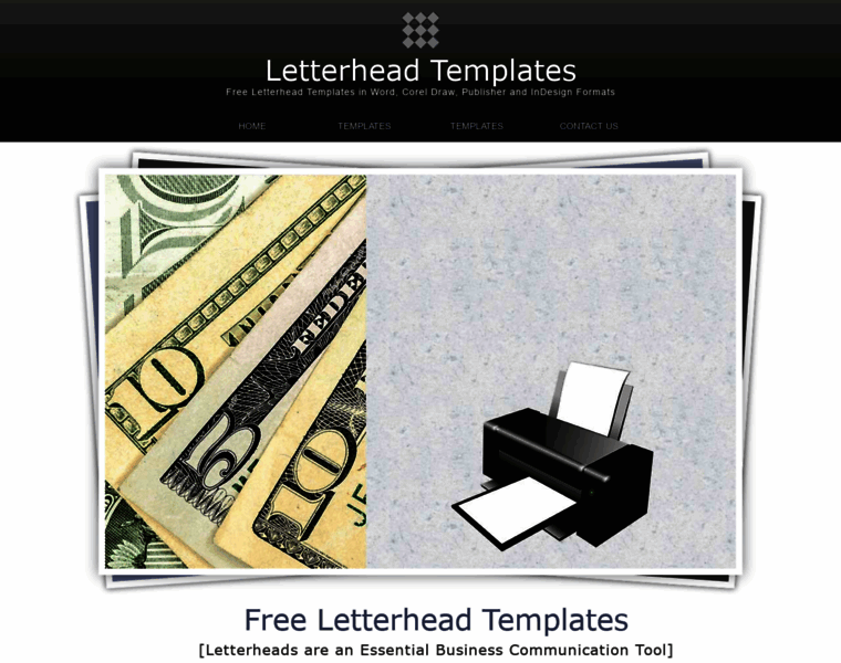Letterhead-templates.com thumbnail